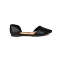 thumbnail image 2 of Breckelle AH18-Dolley-22 Women Leatherette Pointy Toe D'Orsay Ballet Flat, 2 of 5