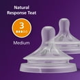 thumbnail image 3 of Philips Avent Natural Response Nipples, Medium Flow (Flow 3), 2-Pack, SCY963/02, 3 of 12