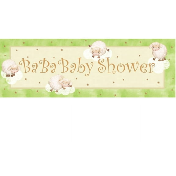 Lamb Baby Shower Ba Ba Baby Giant Party Banner