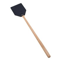 IMossad Heavy Duty Leather Fly Swatter, Long Handle Fly Swatter with Beech Wood Handle 19.7" Length, Flyswatter for Indoor and Outdoor