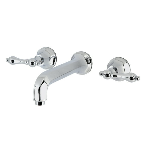 Kingston Brass KS4021AL Metropolitan Two-Handle Wall Mount Roman Tub Faucet, Polished Chrome