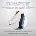 thumbnail image 7 of Core Products Hibak Rest, Lumbar Support - Black, 7 of 7