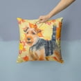 thumbnail image 2 of Carolines Treasures BB9961PW1414 Welsh Terrier Fall Fabric Decorative Pillow 14Hx14W multicolor, 2 of 4