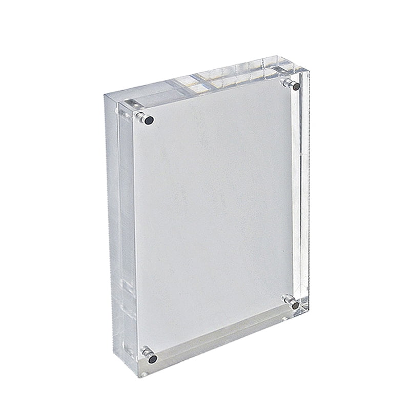 Azar Displays 104435 Clear Acrylic Photo Frame Block 8.5" x 5.