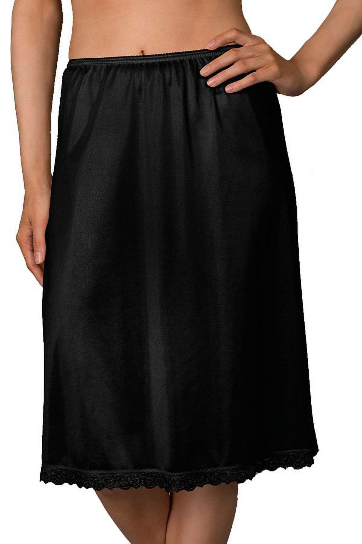 ★22-23FW新作★WKNDRS★PANELLED VELOUR HALF ZIPUP Women's Shadowline 2725 Essentials 25 Inch Half Slip (White