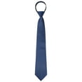 thumbnail image 1 of Corbata ajustable con cremallera INSPIRE CHIC para hombres, corbata de cuello para ocasiones casuales y formales, azul marino - 5 18.9" × 3.2", 1 of 4
