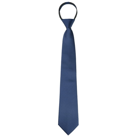 CORBATA AJUSTABLE CON CREMALLERA PARA HOMBRES DÍA DEL PADRE INSPIRADA EN CHIC AZUL MARINO -5 18.9" × 3.2"
