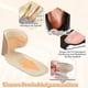 thumbnail image 5 of Sonducket Protectores de talón ajustables de gel de sílice para zapatos grandes, alivio de presión y cómodos, fáciles de limpiar Accesorios de calzado color de piel, 5 of 6