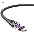 thumbnail image 1 of Cable de carga Essager Cable de carga rápida tipo c Cable de sincronización de datos trenzado de aleación de zinc 5A, negro, 1 m Eigraketly EL5298-01, 1 of 2