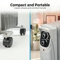 thumbnail image 2 of Comfort Zone 1,500W Electric Oil-Filled Radiator Space Heater, Thermostat, Tip-Over & Overheat Protection, 2 of 7