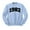 Light Blue, variant on 1982 College Style Sweatshirt Unisex Large White