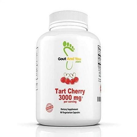 Tart Cherry Extract - 3000 mg Per Serving - 90 Capsules Gluten-Free and Non-GMO