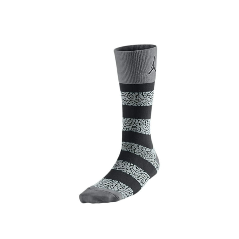 Nike Air Jordan Striped Elephant Print Crew Socks S Walmart