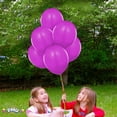 thumbnail image 2 of PMU Balloons 11 Inch PartyTex Magenta Latex Pkg/12, 2 of 7