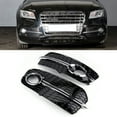 thumbnail image 1 of Fog Lamp Cover Fog Light Grille 2pcs For SQ5 Style Car Exterior Fog Lamp Light  Frame Cover Fits For Q5 8R 2013-2017, 1 of 8