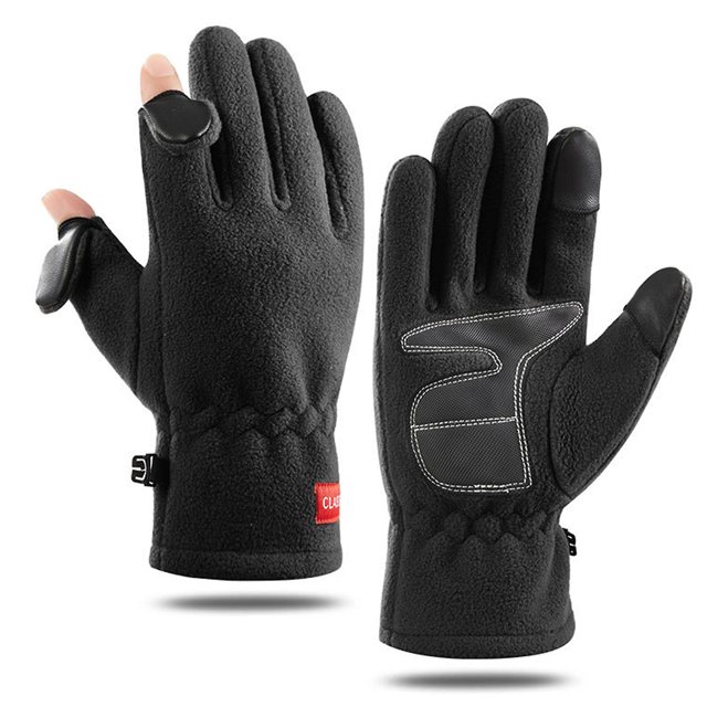 Guantes de invierno para pantalla táctil, forro polar, calentador de manos, guantes de ciclismo elásticos