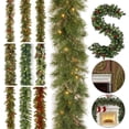 thumbnail image 7 of Door Decoration Party Decoration Red Christmas Decoration Wreath Garland Decorative Christmas Garland Artificial Xmas Tree Rattan Christmas Rattan Q, 7 of 7