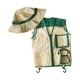 thumbnail image 3 of Chaleco y sombrero de explorador para niños Kit de aventura al aire libre Juego de simulación Chaleco de safari y sombrero Verde, 3 of 9
