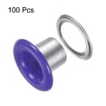 thumbnail image 3 of Uxcell 100PCS Grommets Eyelets 1/5 Inch (5mm) ID Hole Metal Self Backing Eyelet with Washers for Leather Purple, 3 of 6