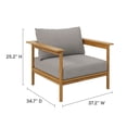 thumbnail image 2 of Modway Wren Ensemble de 2 Fauteuils de Patio Extérieur, Gris Pâle, 2 of 10