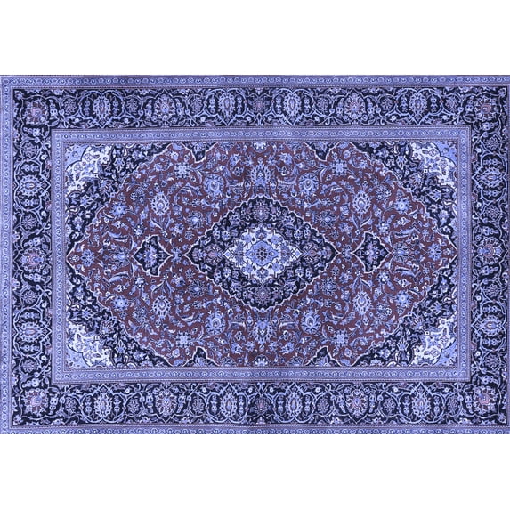 Ahgly Company Indoor Rectangle Persian Blue Traditional Area Rugs, 5' x 7'