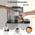 thumbnail image 6 of 2LB 19-in-1 Bread Maker Machine, Compact Automatic Dough Maker with Nonstick Pan, 3 Crust Colors, Yeast Dispenser, for Homemade Bread, Cake, Jam (White), 6 of 11