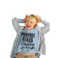 thumbnail image 2 of Purpose Fixes Everything® Toddler Long Sleeve Tee, 2T - 6T, Black Letters, 2 of 8