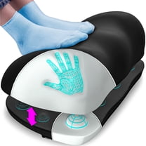 Everlasting Comfort Memory Foam Ergonomic Footrests with Massage Nodes, Black, 2 Pack