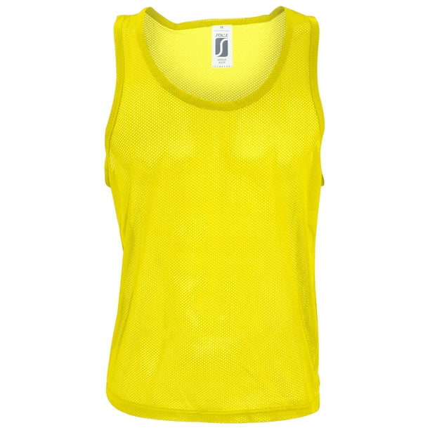 SOLS - Peto/Chaleco de entrenamiento Futbol/Baloncesto/balonmano Modelo Anfield - Equipos/Material auxiliar (Amarillo limón)