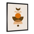 thumbnail image 2 of Designart 'Abstract Moon and Sun In Earth Tones' Modern Framed Art Print, 2 of 4