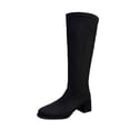 thumbnail image 2 of Bixock Boots for Women Zipper Tall Boots Round Toe Mid Heel Slip On Back Comfortable Daily Casual Outdoor Wear Fall Women Shoes, 2 of 9