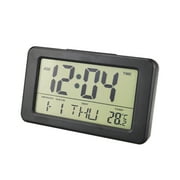 Smart Night Light Digital Alarm Clock With Indoor Temperature Operated Desk Small Clock