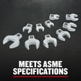 thumbnail image 4 of CRAFTSMAN Crowfoot Wrench Set, Open End, SAE, 10 Piece (CMMT12052LZ), 4 of 10