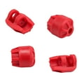 thumbnail image 1 of 4 protectores de tapa de amortiguador de repuesto profesionales anticolisión rojo, 1 of 9