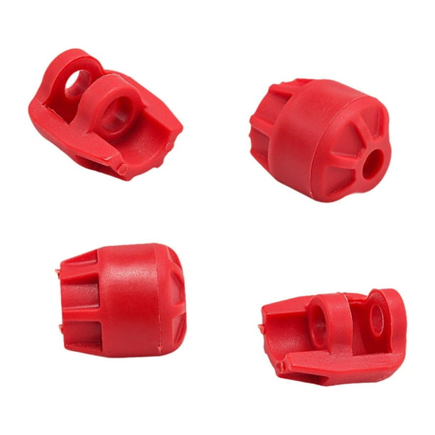4 piezas de repuesto para tapa protectora de choque, tapa anticolisión, piezas de repuesto para amortiguador RC rojo
