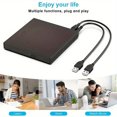 thumbnail image 3 of SNNROO USB 3.0 External DVD Drive - High-Speed CD/DVD Player  Reader  Recorder  and Burner for Laptop and Computer - Plug and Play  Compatible with Windows and Mac, 3 of 6