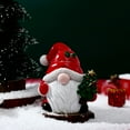 thumbnail image 2 of Colorful Christmas Santa Claus Scene Decor, Small Figurine Ornament For Tabletop, Festive Holiday Decoration, 1 Piece, 2 of 5
