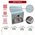 thumbnail image 5 of Christmas Cotton Linen Table Runner Winter Xmas Snowman Pine Tree Snowflakes Light Blue Dining Table Runners for Home Decor Party Dining Room Restaurant Kitchen Party 13" x 72", 5 of 9