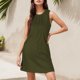 thumbnail image 1 of WILLBEST Vestidos Casuales Para Mujer Vestido De Verano De Color Liso Para Playa, Elegante, Flotante, De Longitud Media, Con Cuello Redondo Y Sin Mangas, 1 of 3