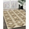 thumbnail image 2 of Ahgly Company Indoor Square Patterned Khaki Gold Area Rugs, 3' Square, 2 of 6