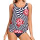thumbnail image 1 of Moda mujer conservador impreso traje de baño Bikini Split traje de baño OAVQHLG631B Store  llm121212, 1 of 6