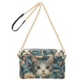 thumbnail image 2 of FORMRS Women Crossbody Purse with Chain Strap Vegan Leather Shoulder Handbag, Flowers Cat, 2 of 7