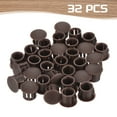 thumbnail image 3 of Uxcell 32Pcs Plastic Hole Plugs, Flush Type Panel Hole Plugs Insert End Caps for Locking Hole Furniture Cabinet 10mm Brown, 3 of 6