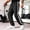 Black, variant on Uwinwear Mens Lightweight Pants Wide Leg Side Stripe Stretch Drawstring Sweatpants with Pockets Casual Street Track Gray M