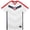 White, variant on Official Licensed US Soccer USMNT Youth Kids Striker Game Day Shirt - Navy, YM (Add Name/Number)