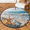 Multicolour 3, variant on CURLYOOT Round Rug 3ft Beachy Seashell Area Rug, Washable Circle Mat Non Slip Floor Carpet Mat, Vintage Soft Indoor Rugs for Entryway Living Room Dining Room Bedroom