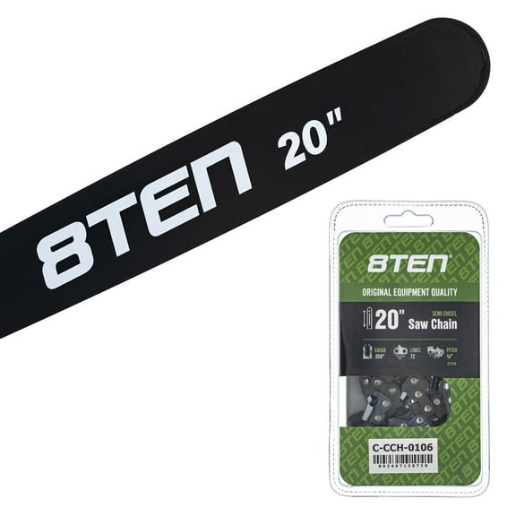 8TEN 20" Chainsaw Bar & Chain .058 3/8 72DL for Husqvarna Homelite MK1010448
