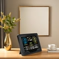 thumbnail image 1 of Weather  Temperature Humidity Monitor, Multifunctional Abrasion Resistant Forecast Station High Accuracy Wide Application Portable  for Apartment, 1 of 7