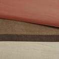 thumbnail image 5 of Noaman 7 Piece Faux Suede Comforter Set Coral Cal King, Hypoallergenic Polyester Bedding with Decorative Pillows & Bed Skirt, Machine Washable, 5 of 16