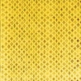 thumbnail image 1 of Ahgly Company Machine Washable Indoor Square Abstract Yellow Modern Area Rugs, 6' Square, 1 of 4